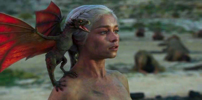 khaleesi_and_her_baby_dragon_by_saltso-d4ib8d1
