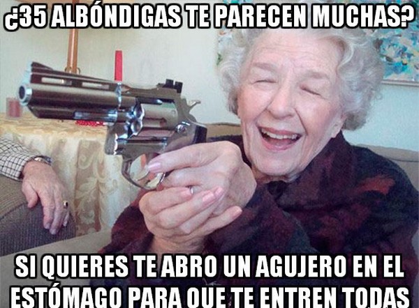 75) 26-12-13 abuela, 35 albóndigas