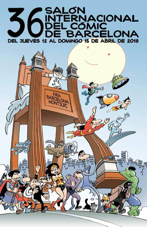36 Salón Internacional del Cómic de Barcelona @ Pabellones 2, 4, 5 y Plaza Universo. Fira Barcelona Montjuïc