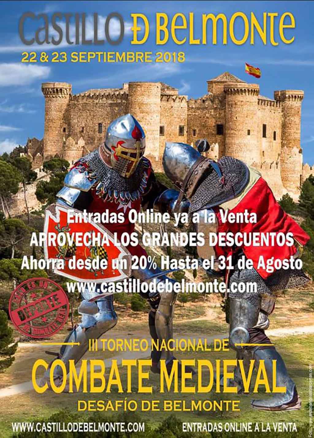 III Torneo Nacional de Combate Medieval (Belmonte, Cuenca) @ Castillo de Belmonte, Cuenca
