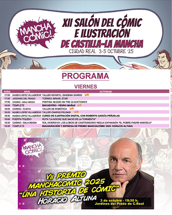 XII Salón del Cómic e Ilustración o Mancha Cómic (Ciudad Real)