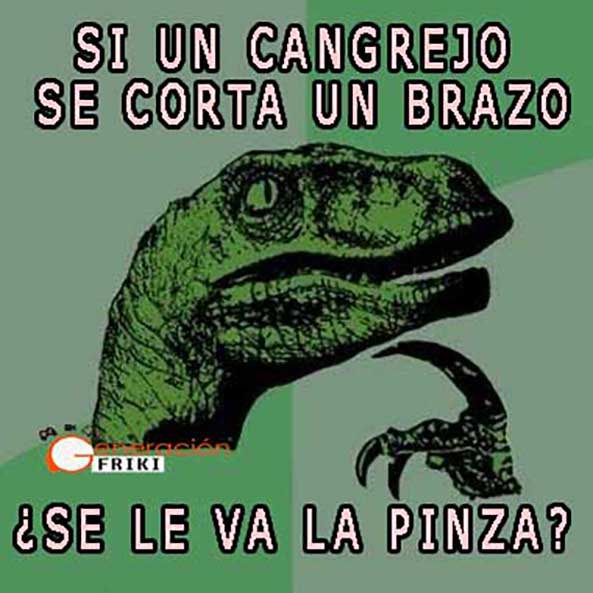 687) 23-10-14 Filosoraptor-cangrejo-pinza-Humor