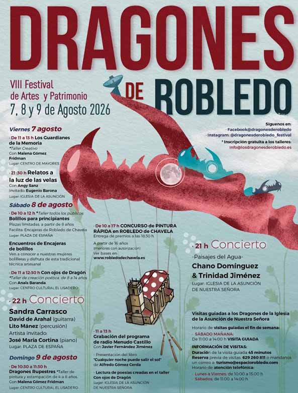 Eventos Dragones de Robledo Agosto 2026