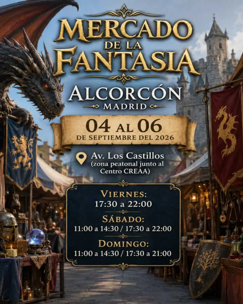 Eventos Mercado de la Fantasia Alcorcon Septiembre 2026